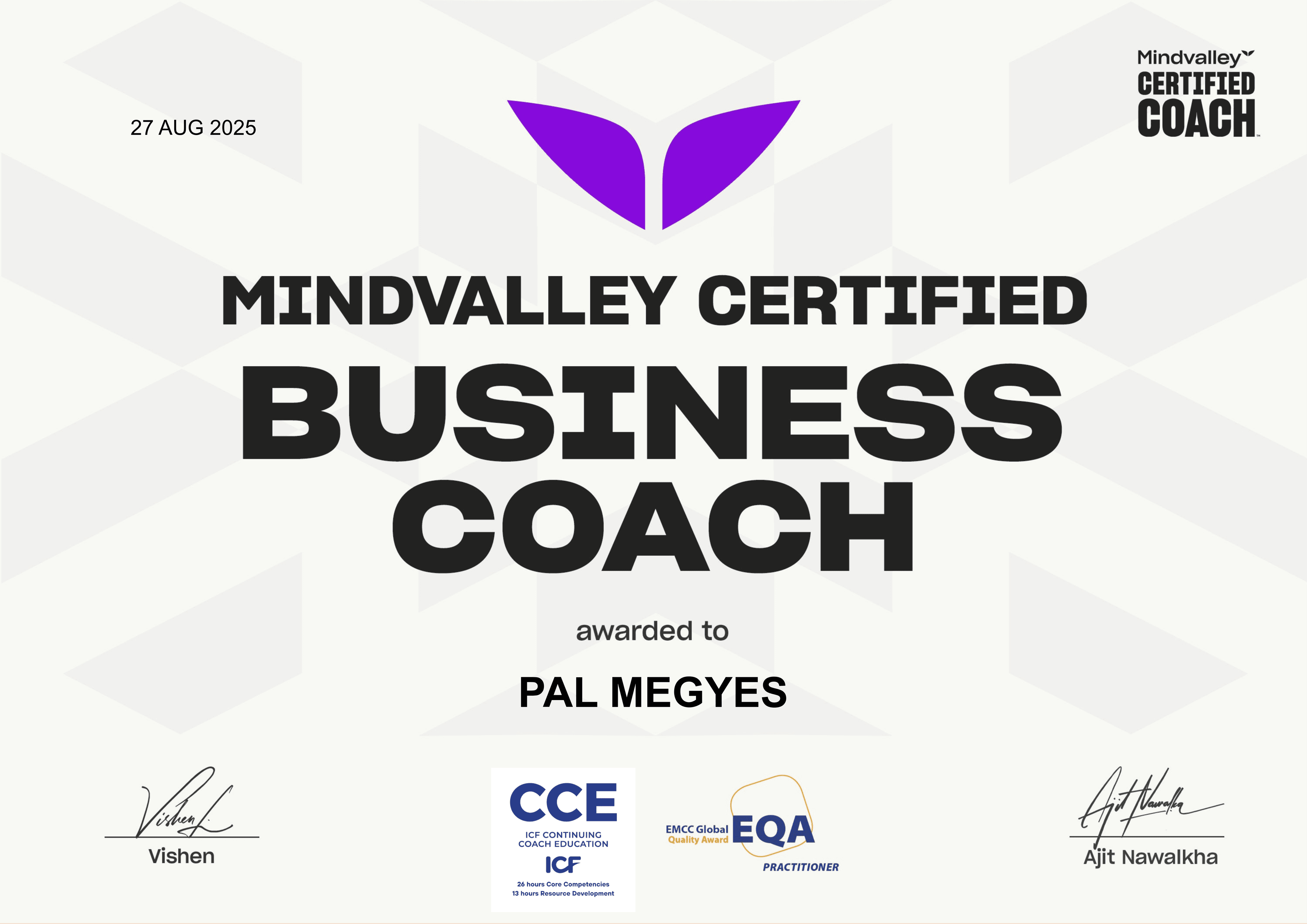 Pal Megyes - Certified Business Coach